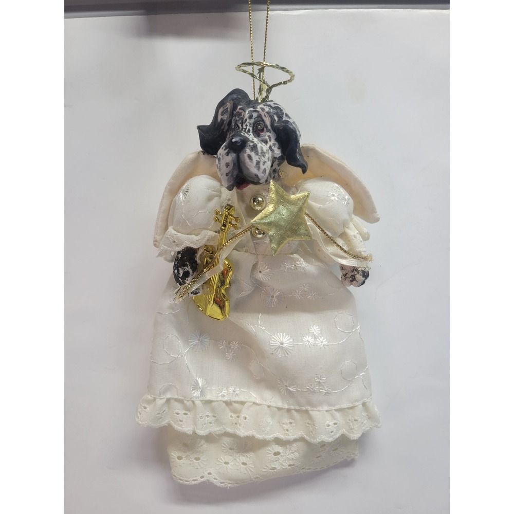 Great Dane Angel Dog Ornament Violin Star Christmas Tree Holiday Decor